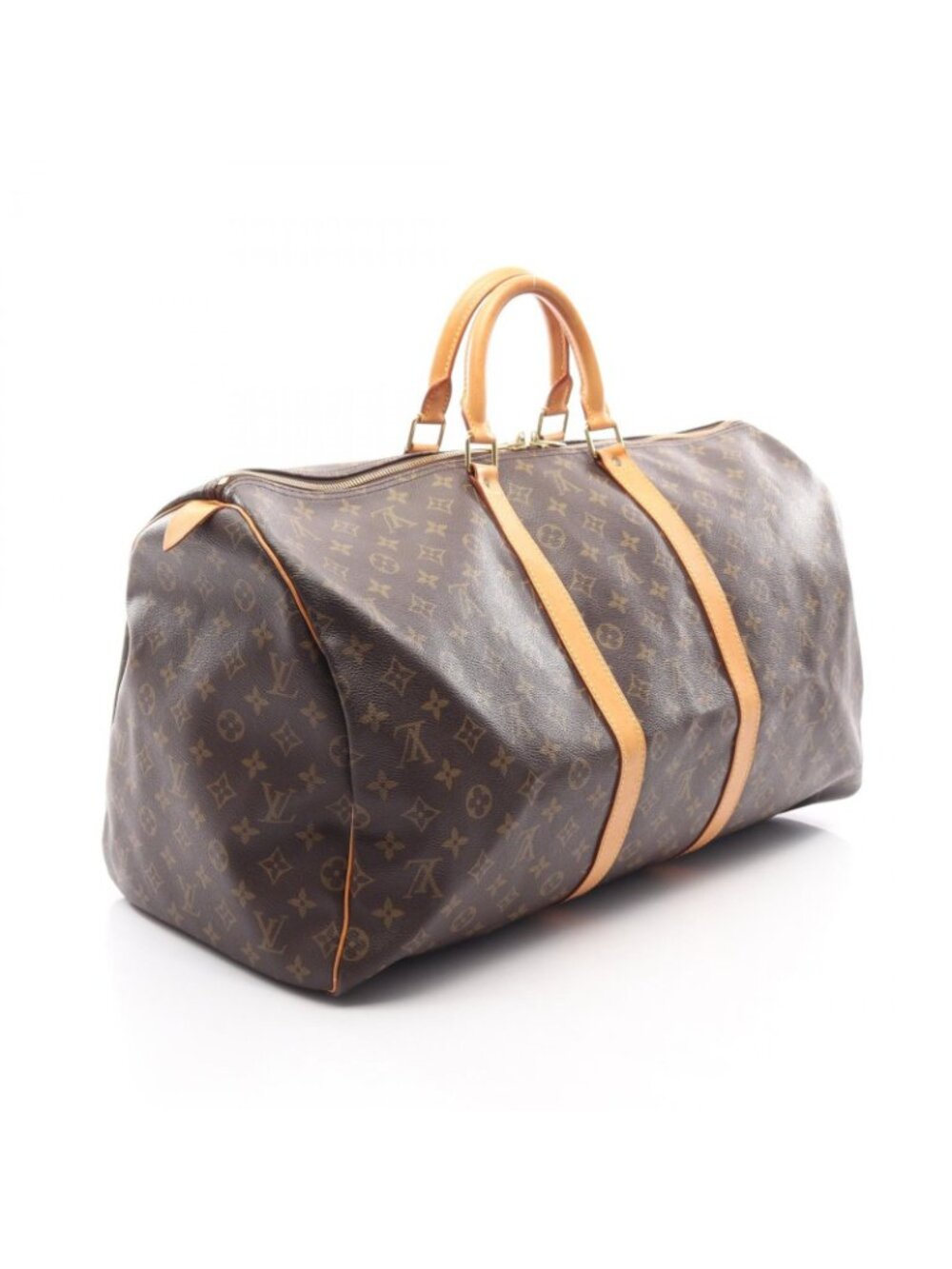 Louis Vuitton Boston Bag Keepall 55 Canvas Leather - Picture 2 of 15